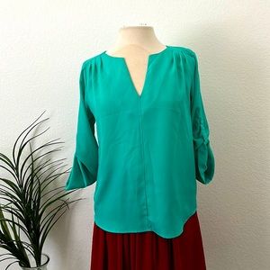 Green blouse
